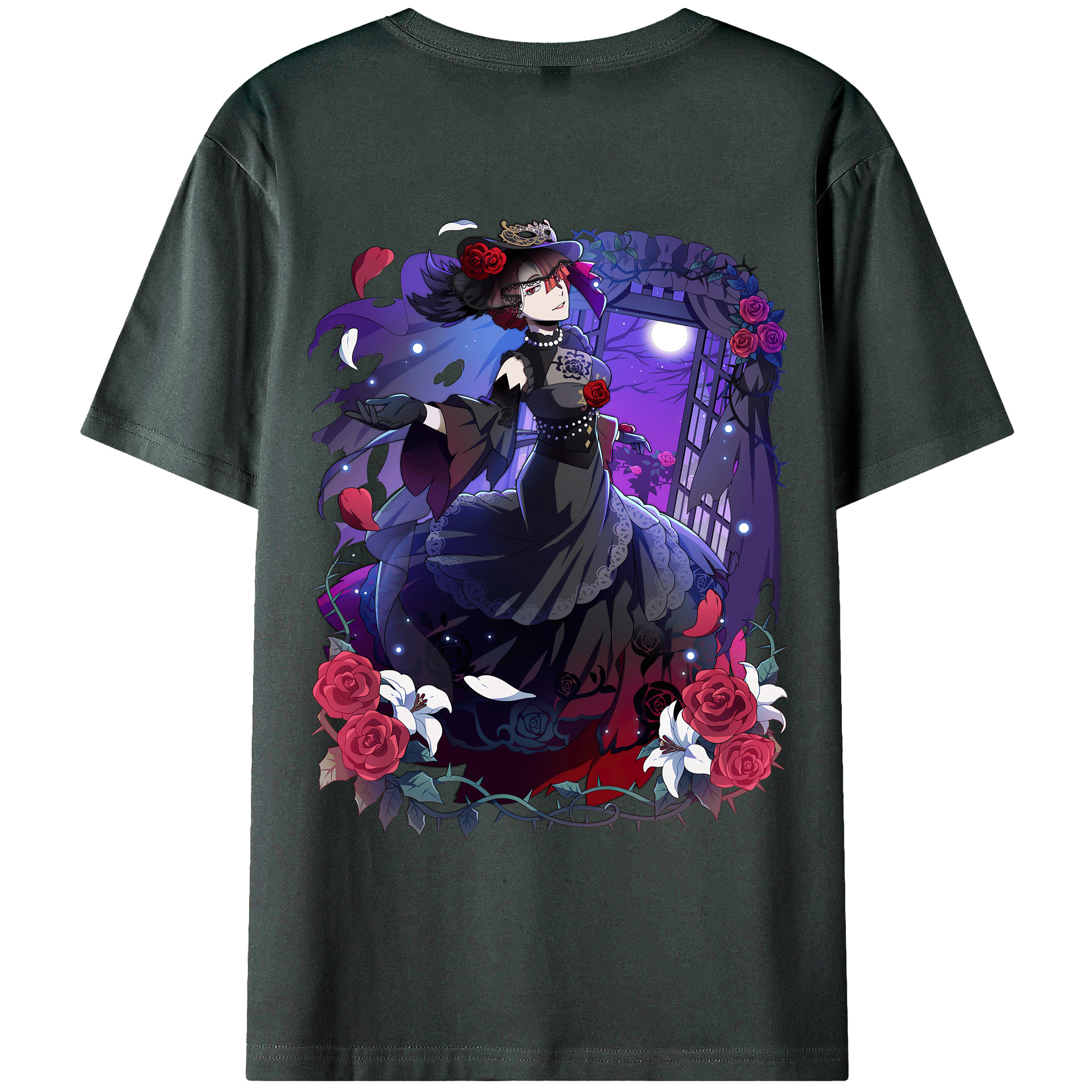 （画像用） 文豪ストレイドッグス Bungo Stray Dogs 綿100％ メンズ半袖Tシャツ（バックプリント） 通気性